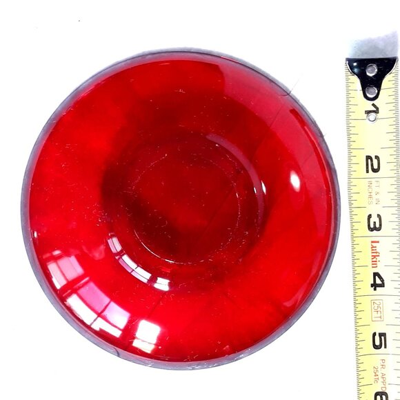 Arcoroc Classique 2 Cups & Saucers Ruby Red Glass Discontinued Replacement Retro - Picture 3 of 5